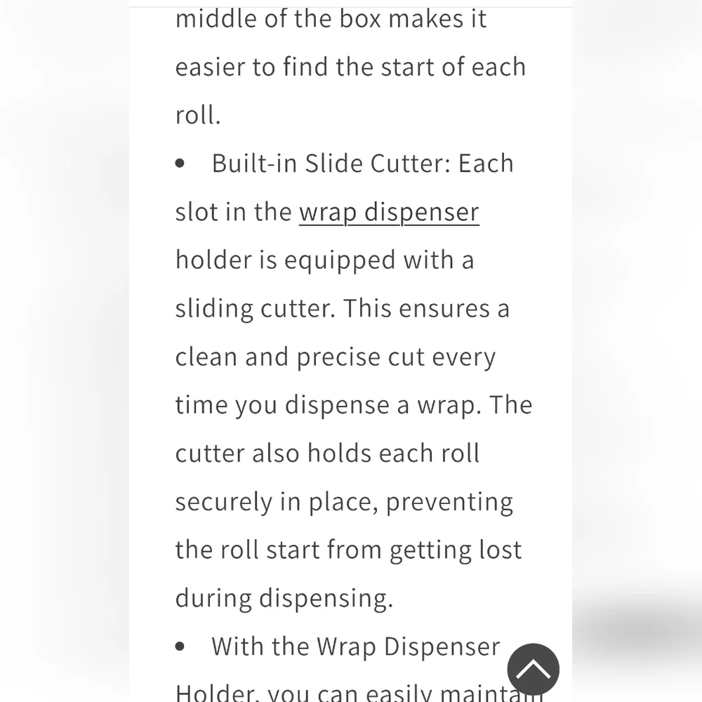 SpaceAid Wrap/Foil (Long) Organizer